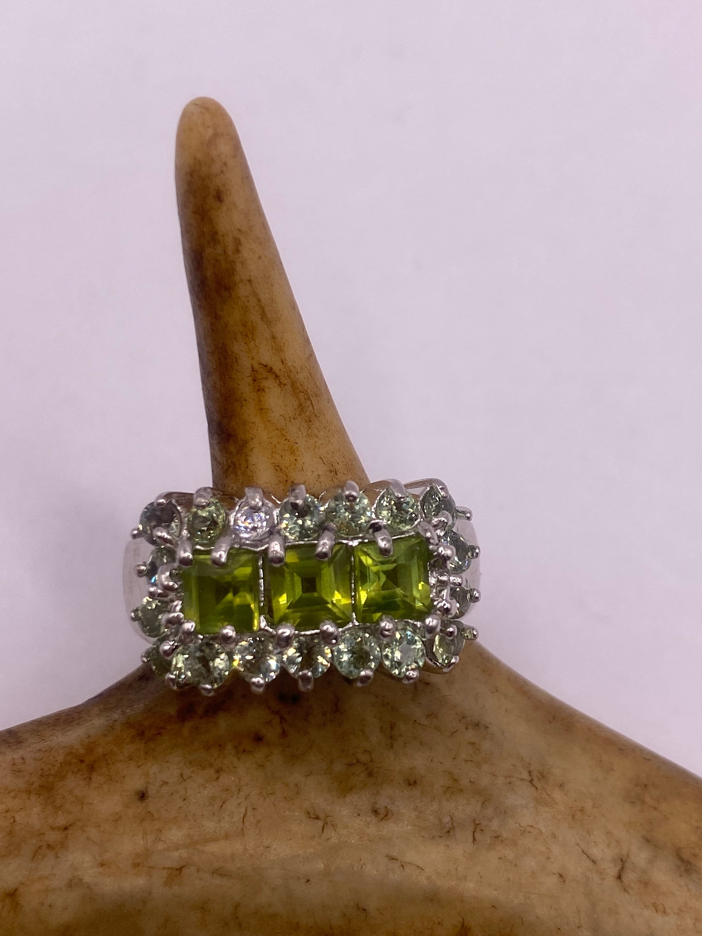 Vintage Chrome Diopside Eternity Band 2024 Rose Gold Chrome Diopside Half Eternity Wedding Band Art Deco Chrome Diopside Engagement Ring For Her